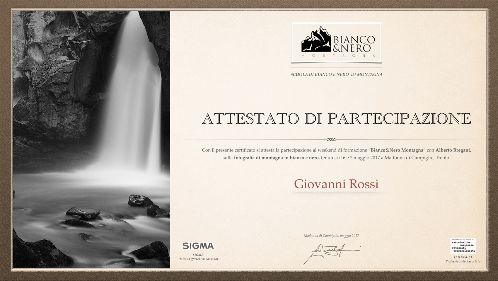 Attestato Partecipazione